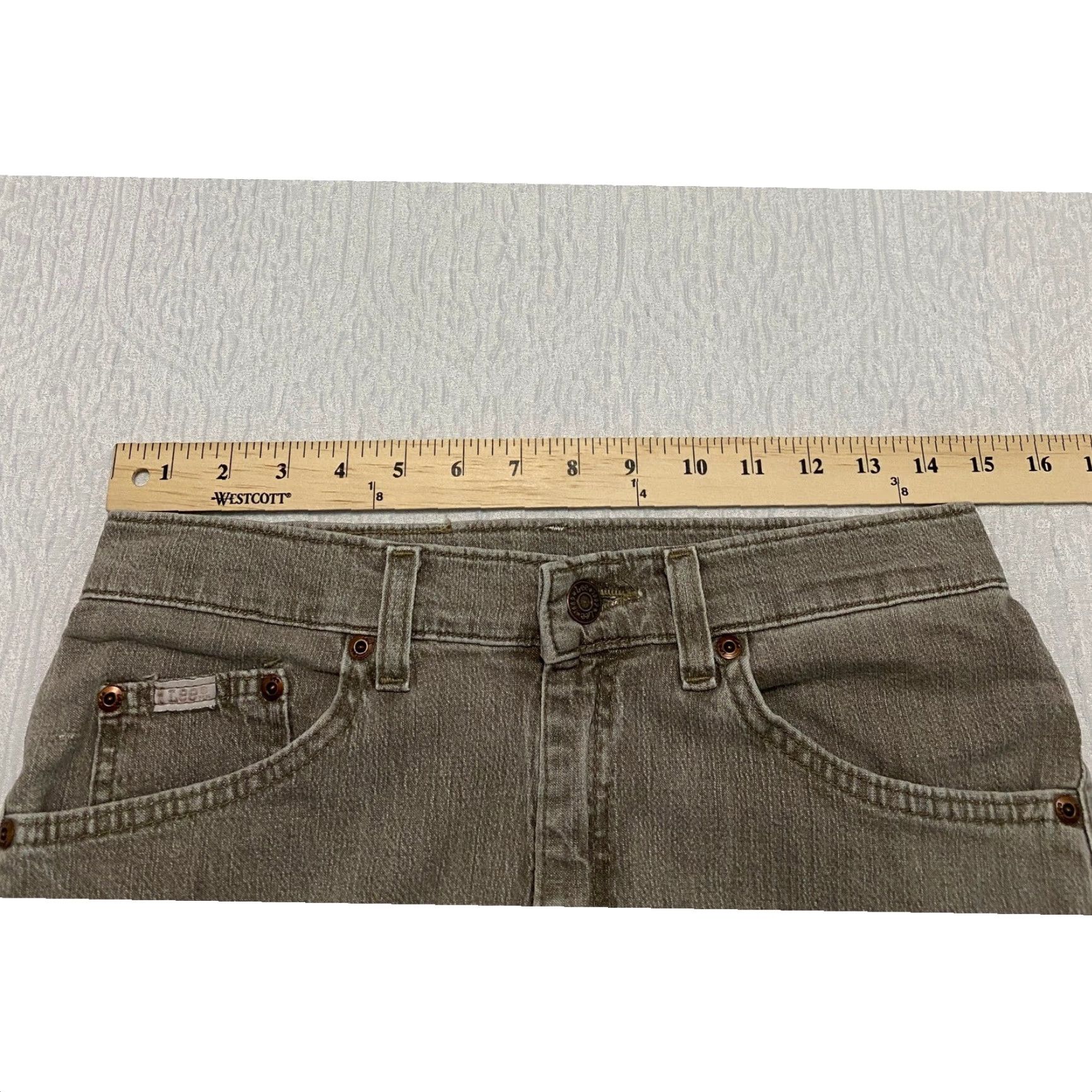 Lee VINTAGE Lee Jeans Straight Stretch Women's 10 Brown High Rise Size 32" / US 10 / IT 46 - 7 Thumbnail
