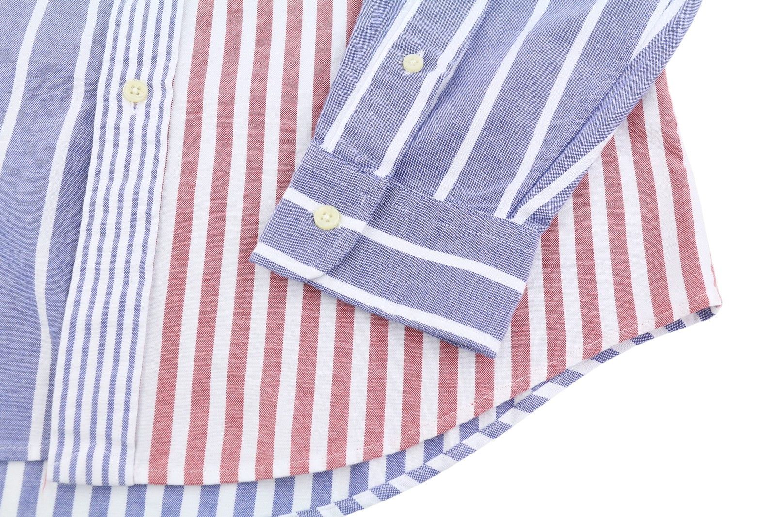 Ralph Lauren M Striped Button-Down Neck Patch Pocket Custom Fit 87019 Size US M / EU 48-50 / 2 - 5 Thumbnail