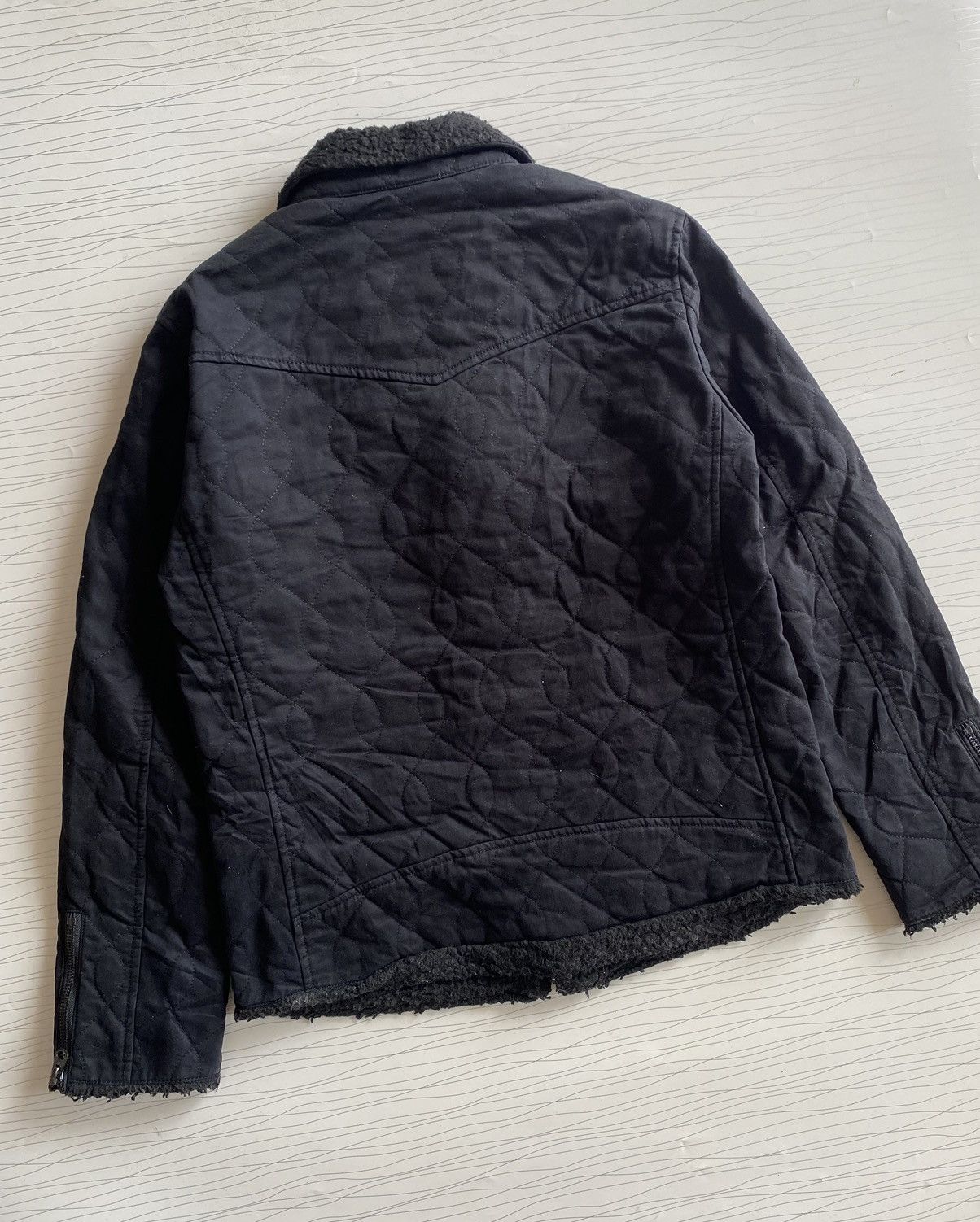 20471120 BEAMS Japan Linen Rider Double Collar Punk Jacket Size US M / EU 48-50 / 2 - 14 Thumbnail