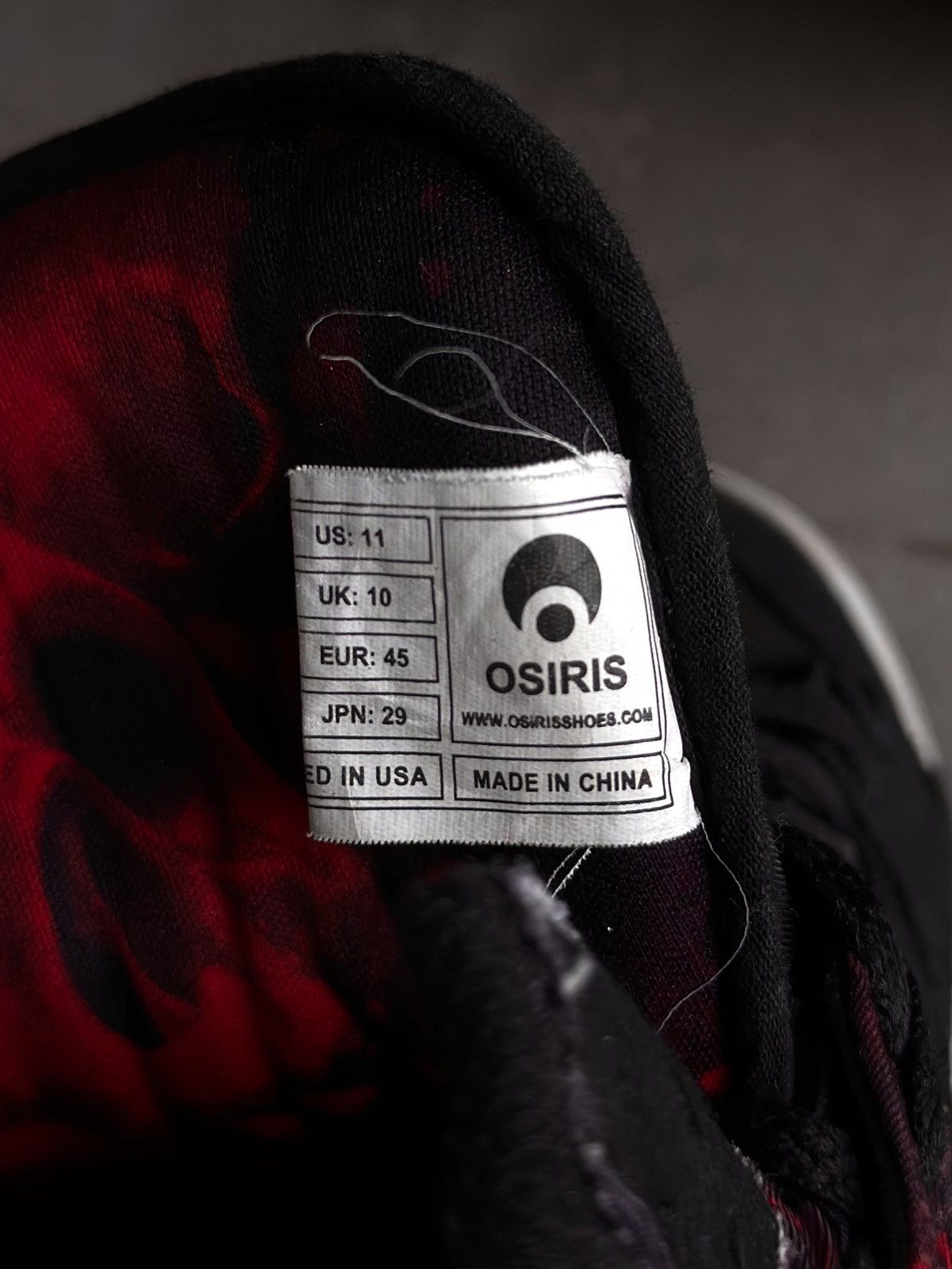 Osiris OSIRIS CLONE RED SKULL LIMITED HI TOP SNEAKERS Size US 11 / EU 44 - 10 Thumbnail