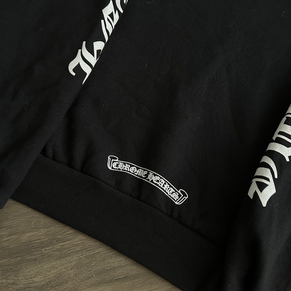 Chrome Hearts Chrome Hearts Neck Logo Crewneck Sweatshirt Black Sz Medium Size US M / EU 48-50 / 2 - 12 Thumbnail