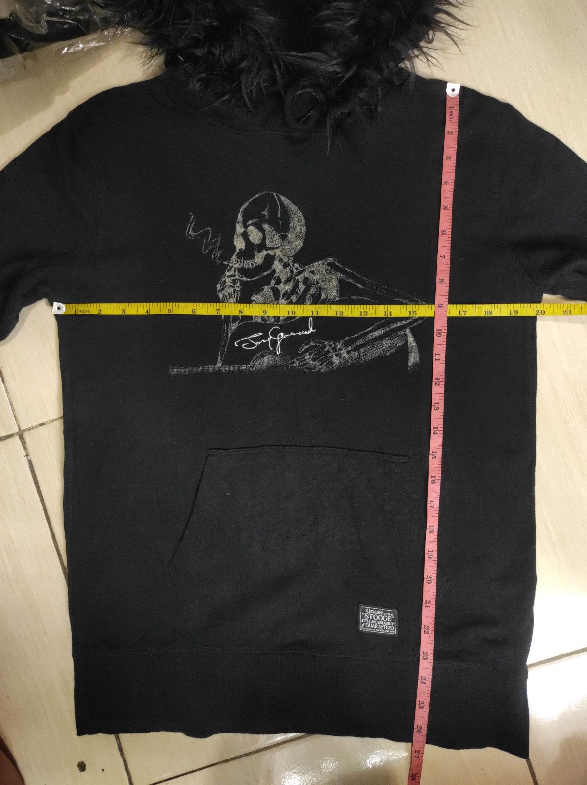 Japanese Brand Stooge & Co Skull fur hoodie ifsix LGB style Size US M / EU 48-50 / 2 - 16 Thumbnail