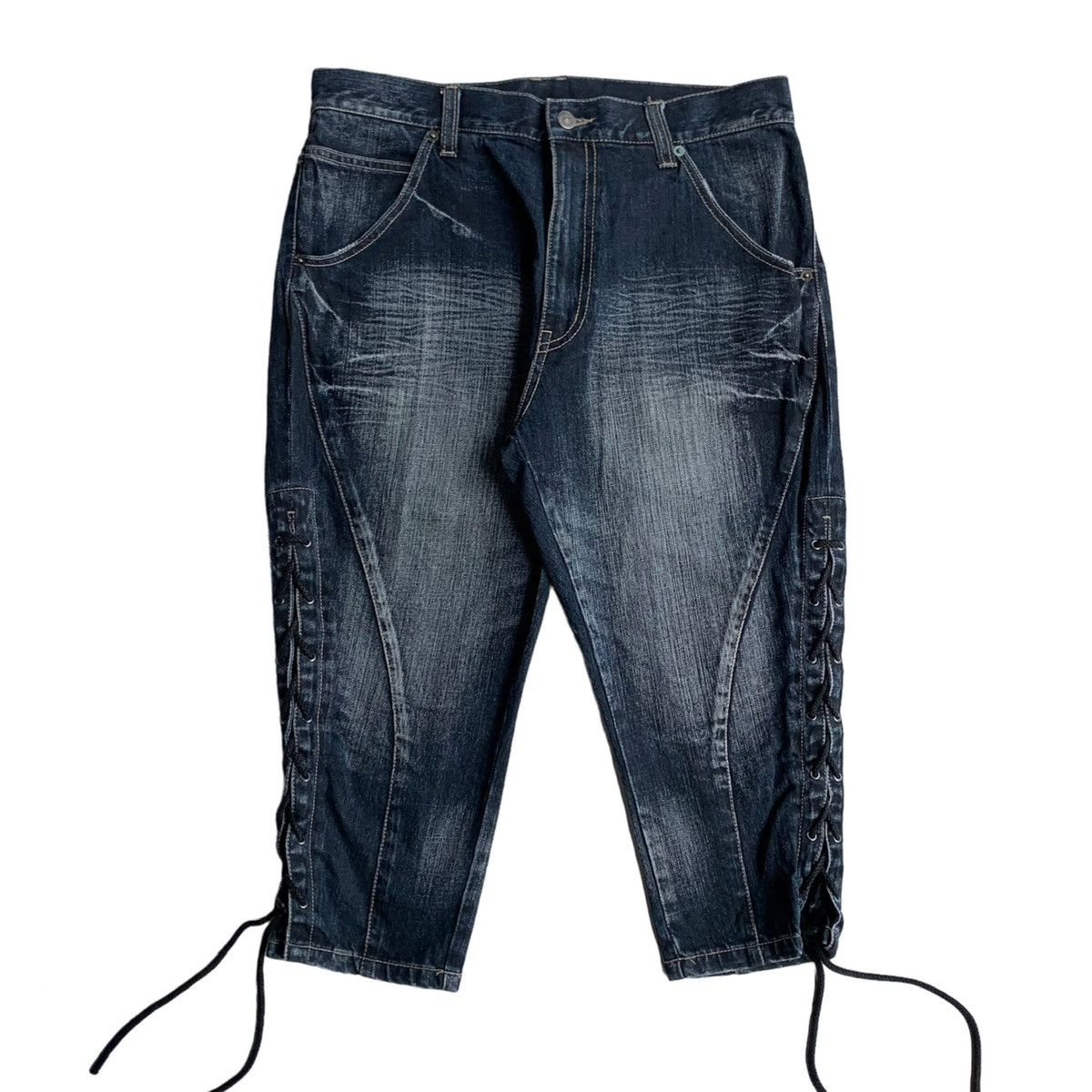 PPFM 2000s PPFM Japanese Brand Bondage Short Pants Size US 32 / EU 48 - 1 Thumbnail