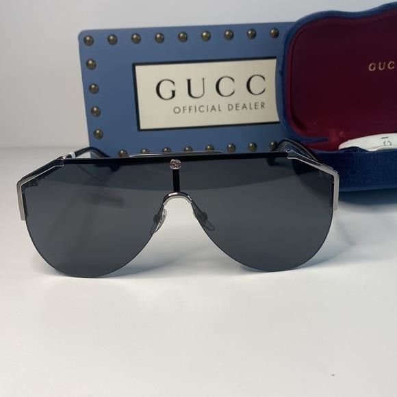 Gucci New - GUCCI Metal Rimless Square Sunglasses GG0291S Black Go Size ONE SIZE - 7 Thumbnail