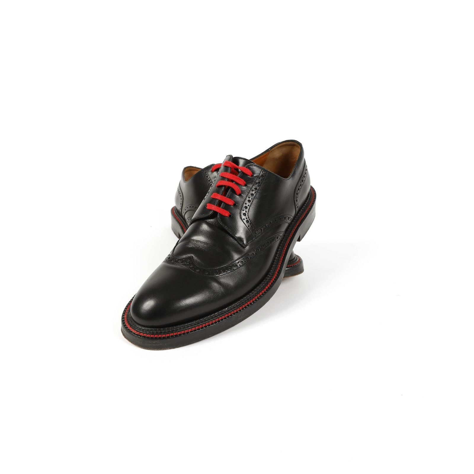 Dior FW17 Red Lace Brogue Detail Derby Size US 11.5 / EU 44-45 - 6 Thumbnail