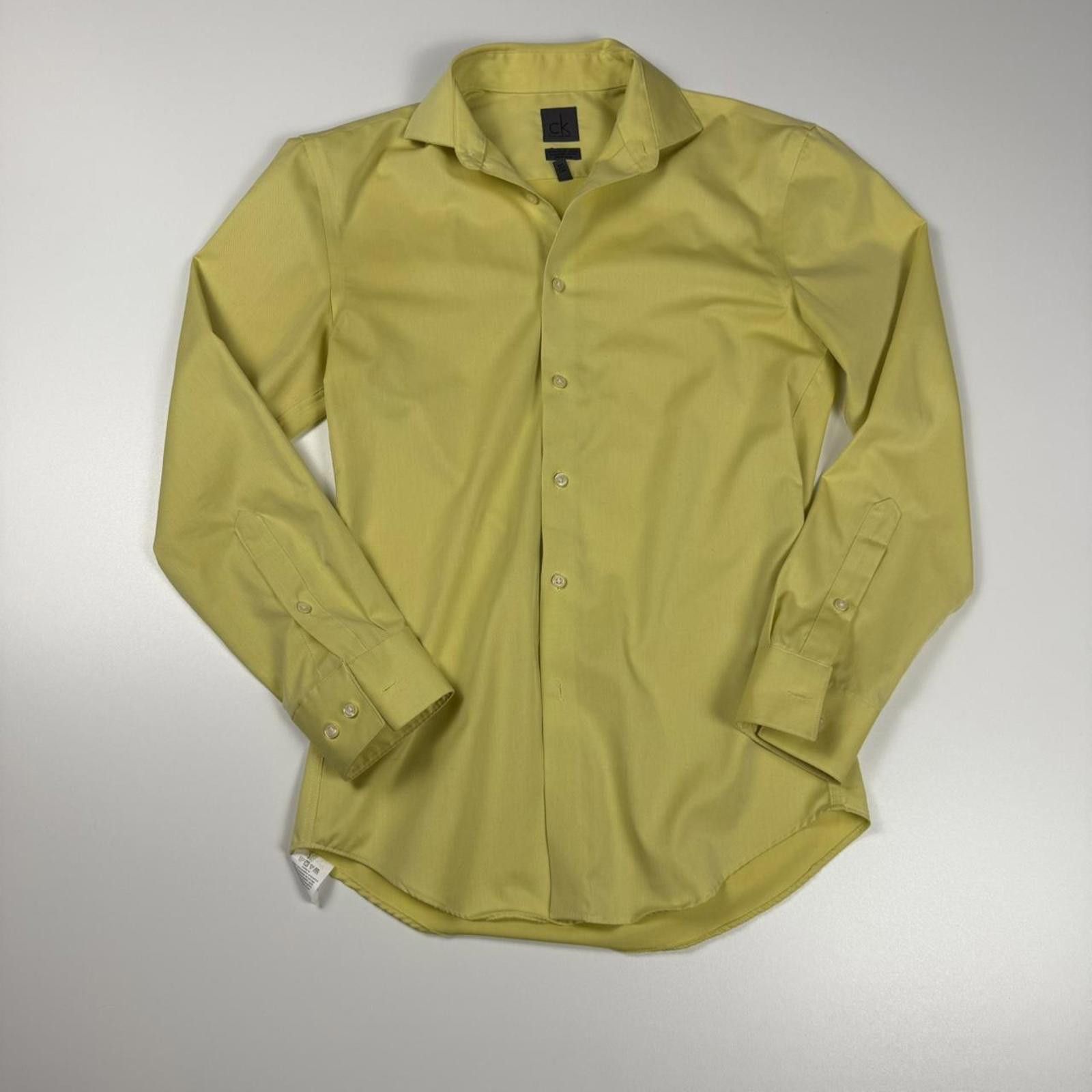 Calvin Klein Calvin Klein Yellow Button Up Size US S / EU 44-46 / 1 - 2 Thumbnail