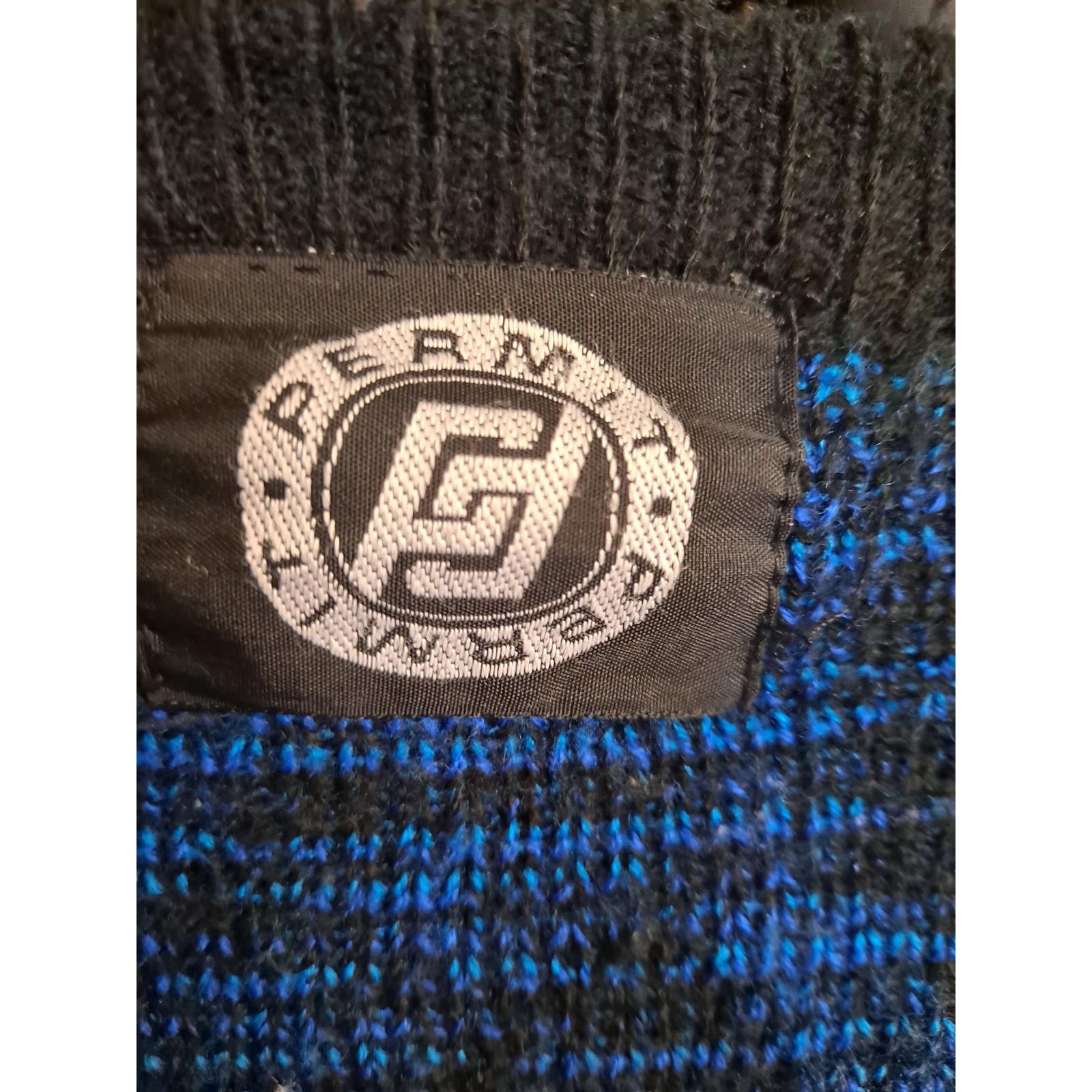 Other Permit Two Tone Blue and Black Cardigan Sweater Size US XL / EU 56 / 4 - 3 Thumbnail