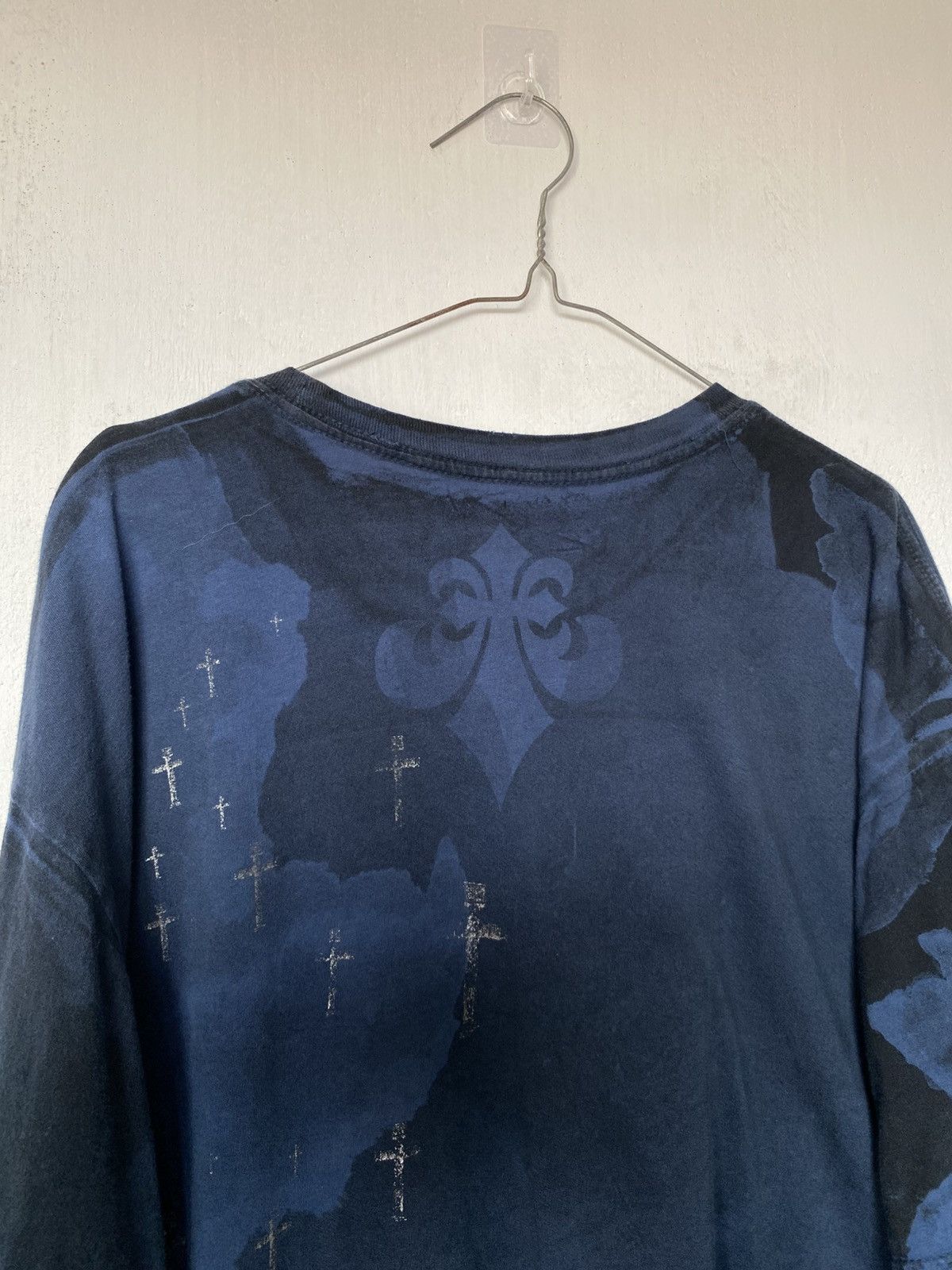 Affliction RARE Affliction Cross Skull Wings Graphic Tshirt Size US XL / EU 56 / 4 - 9 Thumbnail