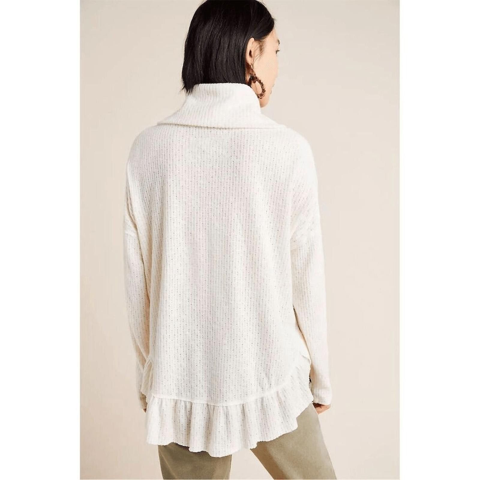 Marvel Comics Maeve Ivory Ruffled Hacci Pullover Sweater S anthologie Size S / US 4 / IT 40 - 10 Thumbnail