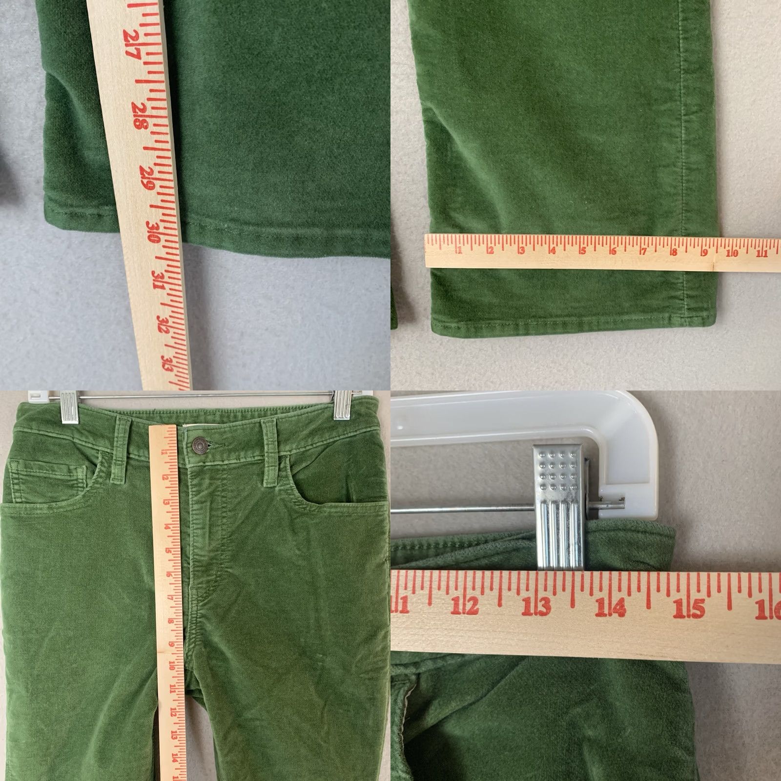 Levi's Levi's 726 Flare Velour Pants Women Size 28 Green Premium Y2K Preppy Vintage? Size 28" / US 6 / IT 42 - 8 Thumbnail