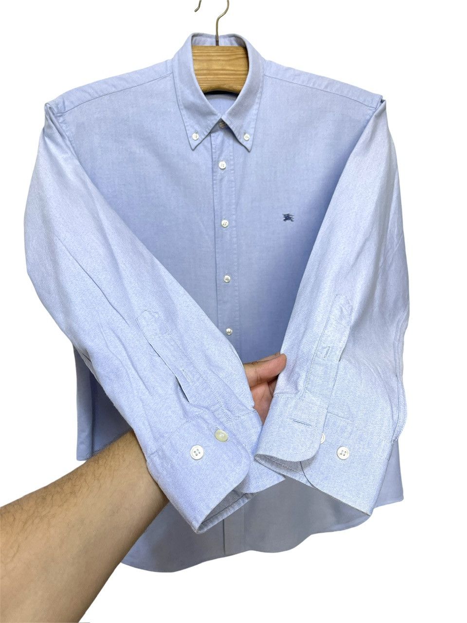 Burberry 🔥 shirt Burberry london size xL light blue cotton Size US XL / EU 56 / 4 - 3 Thumbnail