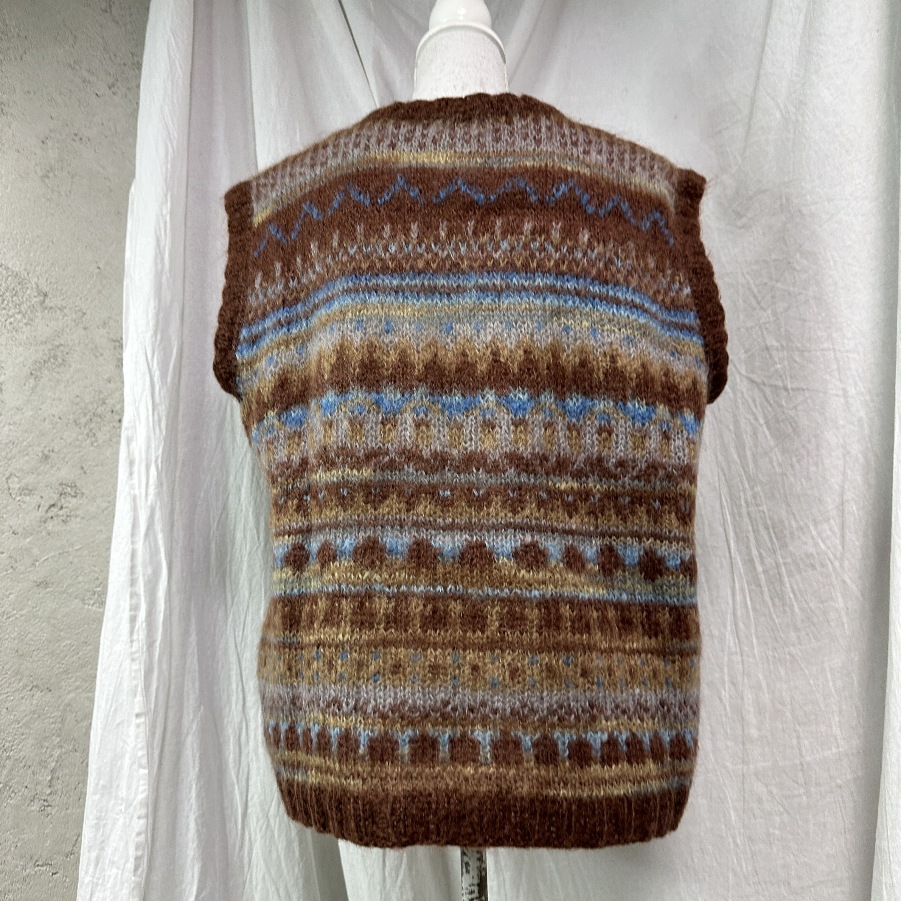 Vintage Vintage Handmade Mohair Eclectic Grandpa Vest Y2K Size US L / EU 52-54 / 3 - 4 Thumbnail