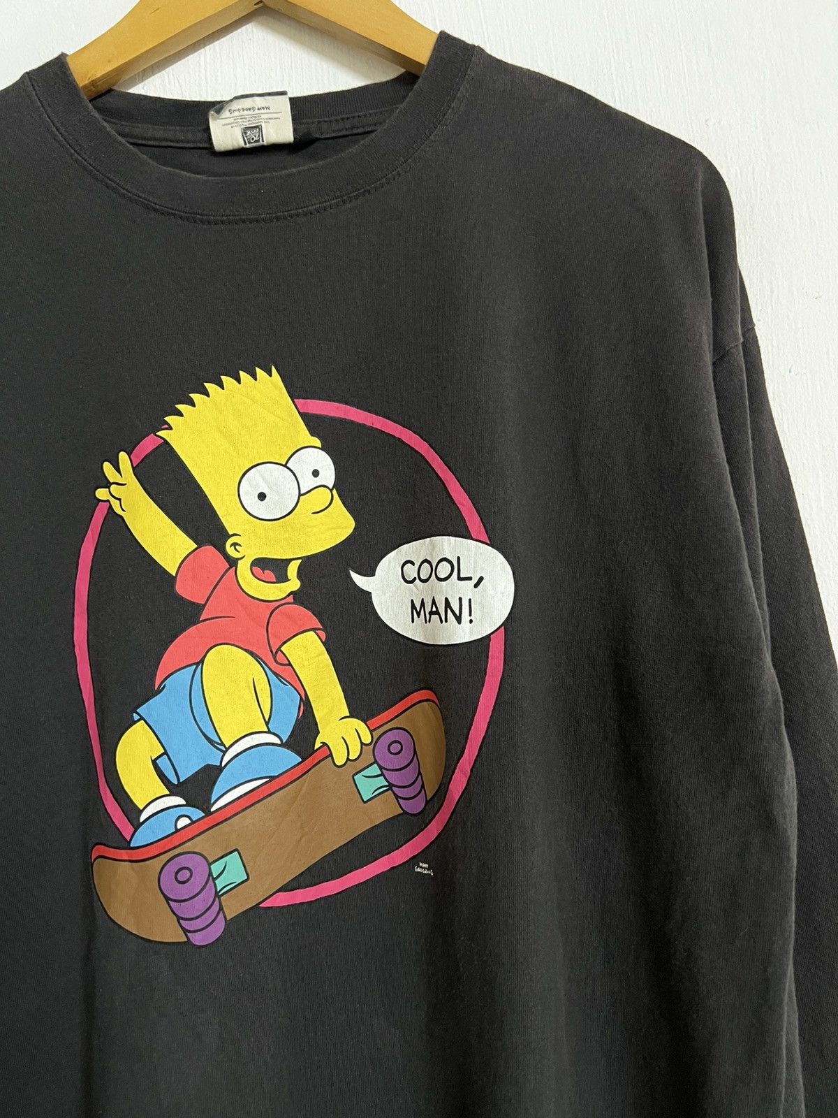 Vintage 🔥HOT DROPS🔥Vintage Bart The Simpsons Skate Tee Size US L / EU 52-54 / 3 - 2 Thumbnail