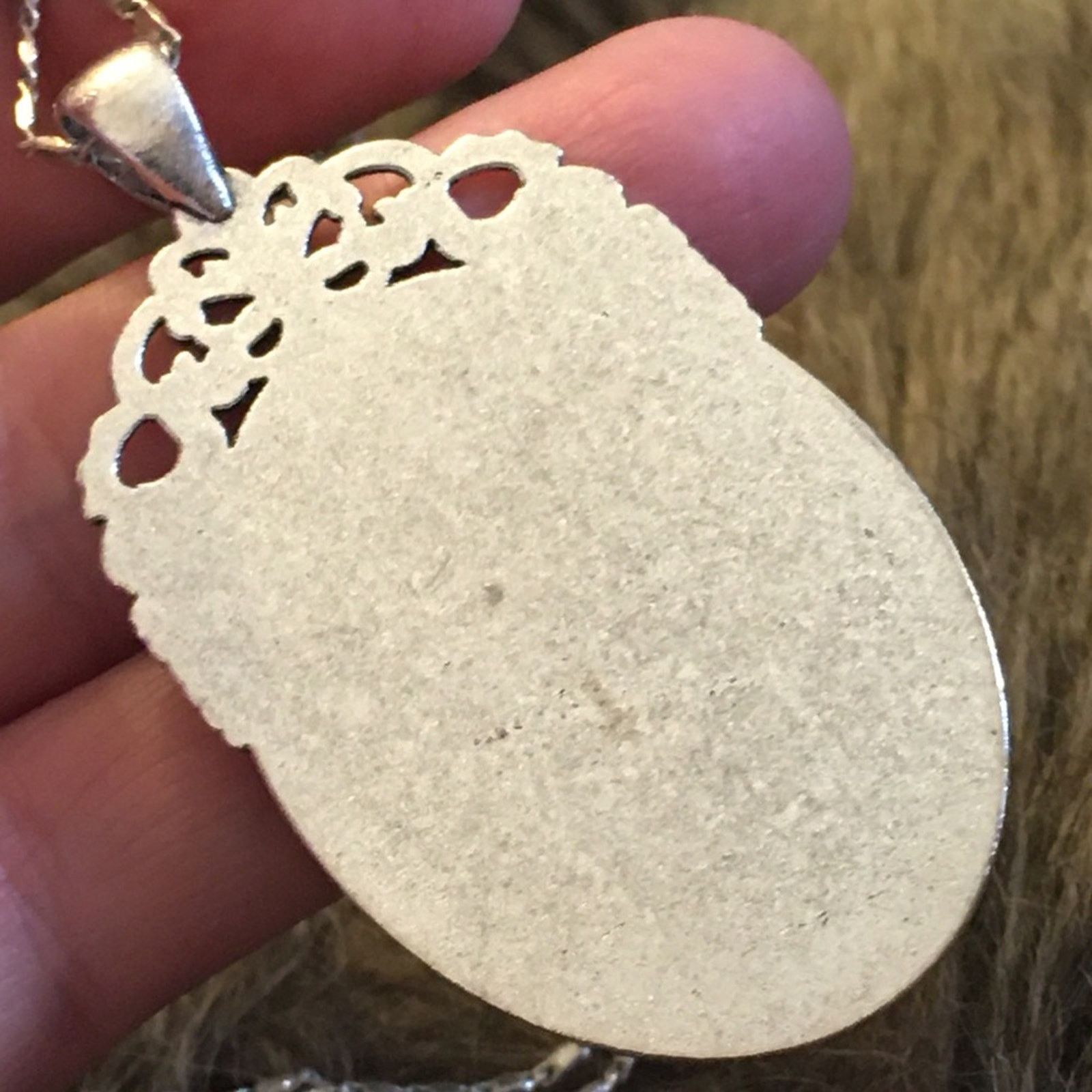 Jewelry Repurposed elegant lady cameo pendant on chain Size ONE SIZE - 9 Thumbnail