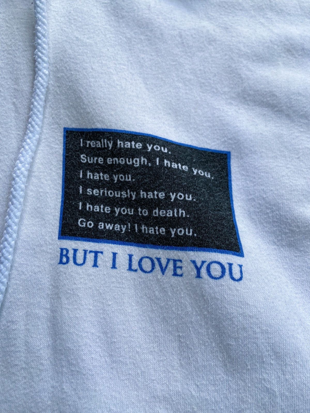 If Six Was Nine × Japanese Brand × Le Grande Bleu (L.G.B.) I HATE YOU BUT I LOVE YOU BROWNY HOODIE Size US M / EU 48-50 / 2 - 6 Thumbnail