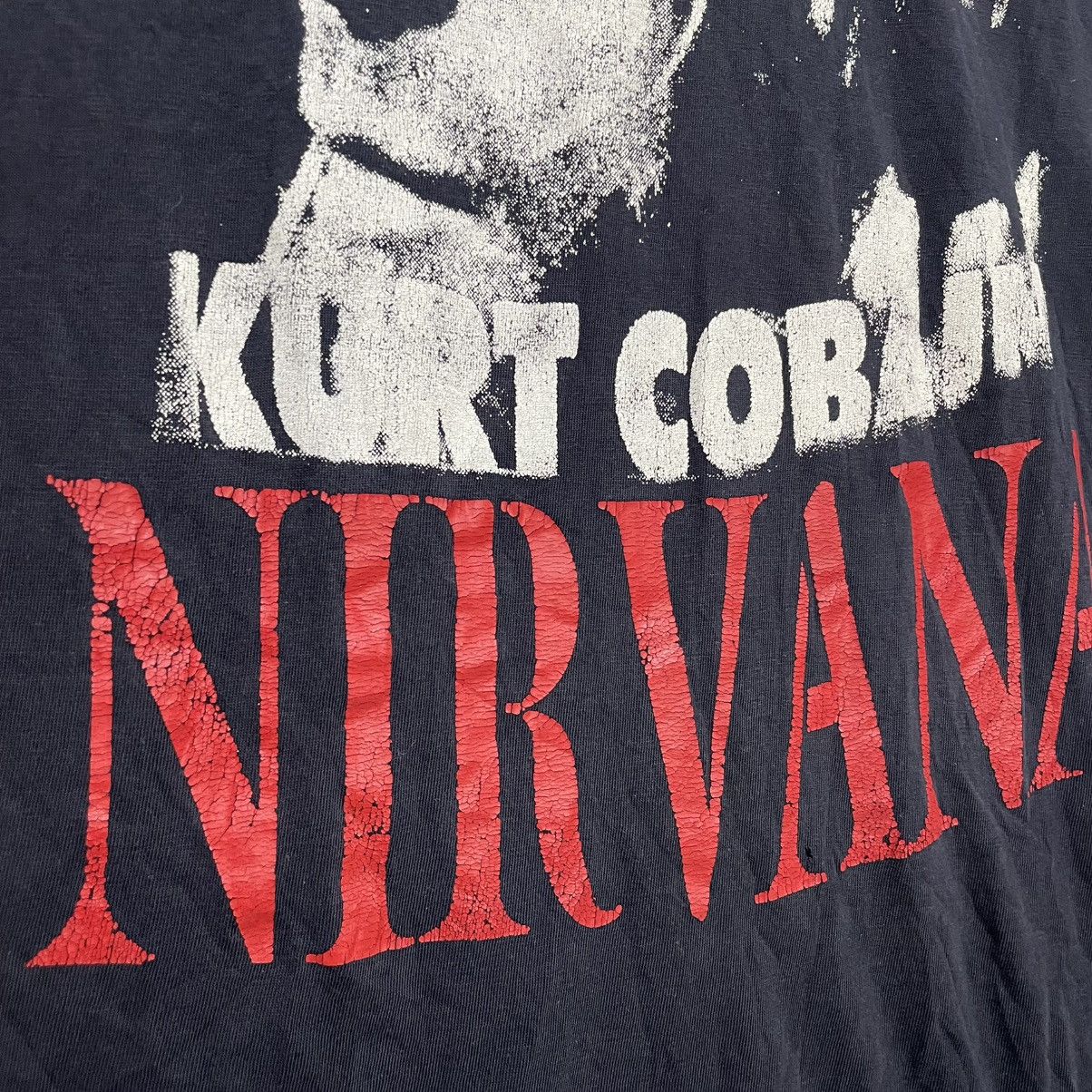 Band Tees Vintage 90s Nirvana Teibute Kurt Cobain T-Shirt Size US L / EU 52-54 / 3 - 4 Thumbnail