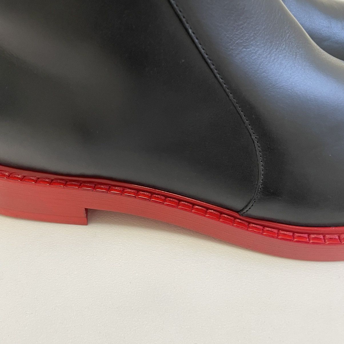 Maison Margiela A/W 16 ‘Painted Red Sole’ Black Boots Size US 13 / EU 46 - 17 Thumbnail