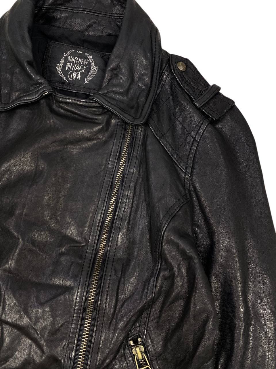 GOA Y2K 2000’s GOA Lamb Leather Riders Jacket Size S / US 4 / IT 40 - 7 Thumbnail