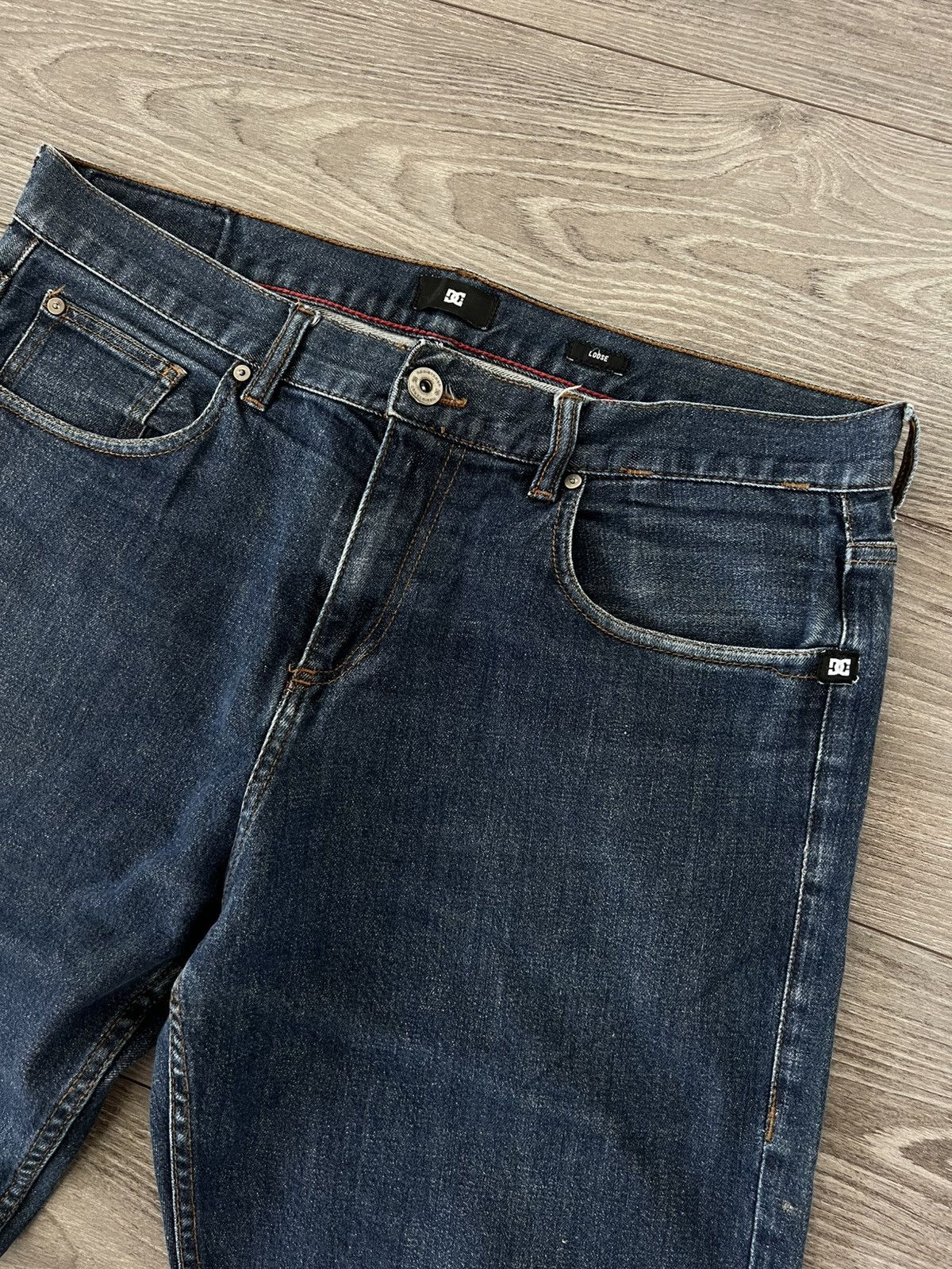 DC Vintage Dc Shoes Big Logo Loose Fit Y2K Opium Selvage Jeans Size US 34 / EU 50 - 15 Thumbnail