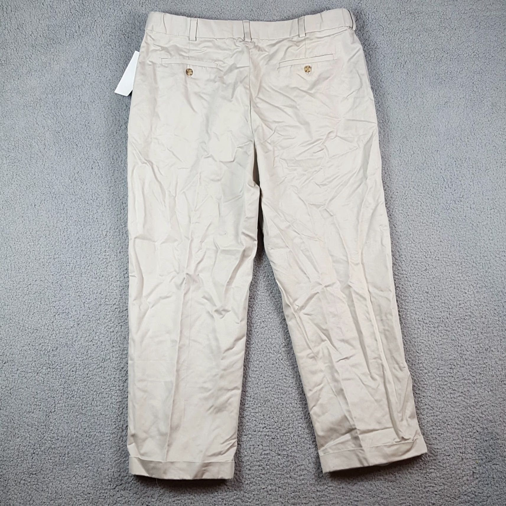 Vintage Vintage Alan Flusser Khaki Chino Pants Men’s Size 38x30 Retro Casual Tapered Fit Size US 38 / EU 54 - 6 Thumbnail
