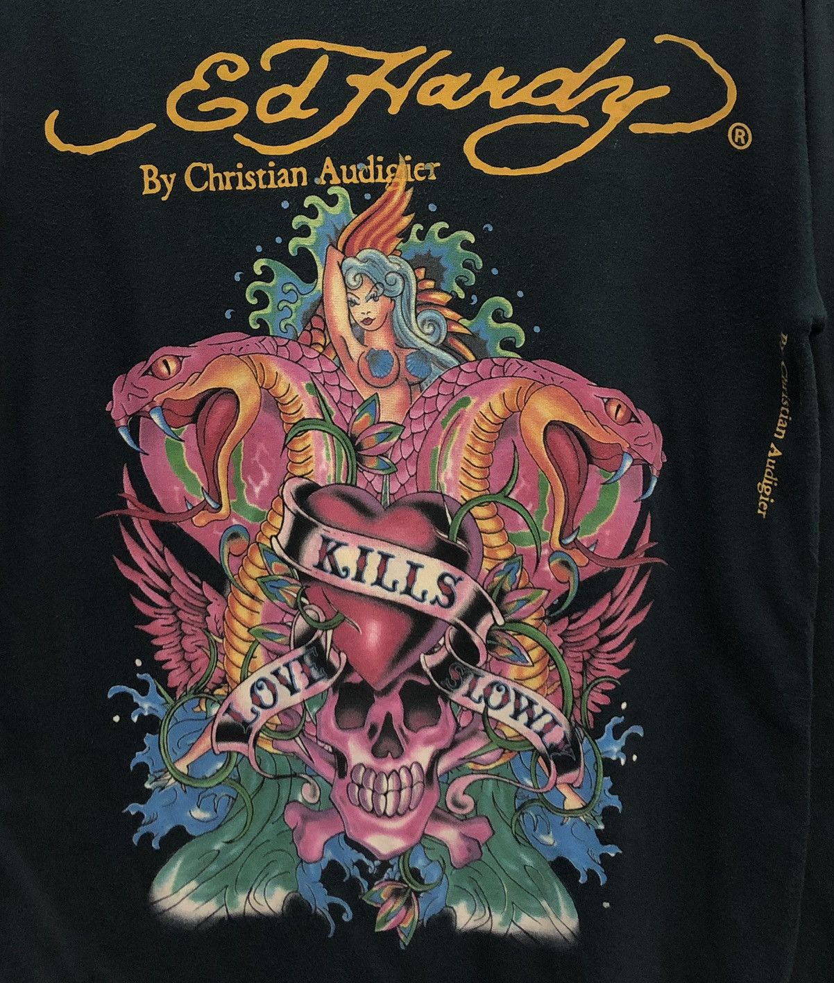 Ed Hardy Vintage Ed Hardy By Christian Audigier Long Sleeve Shirt Size US S / EU 44-46 / 1 - 3 Thumbnail