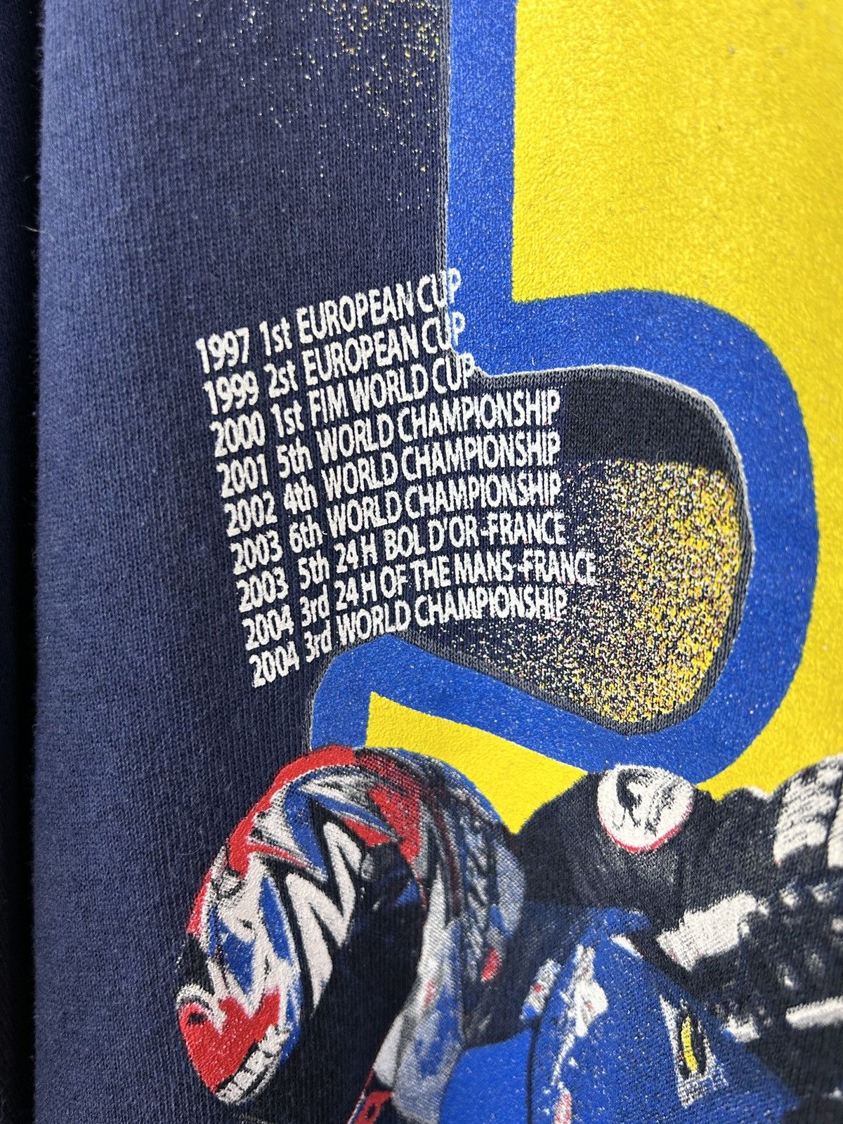 Vintage Vintage Endurance Motorcycle Yamaha #38 Graphic Zip Pullover Size US XXL / EU 58 / 5 - 3 Thumbnail
