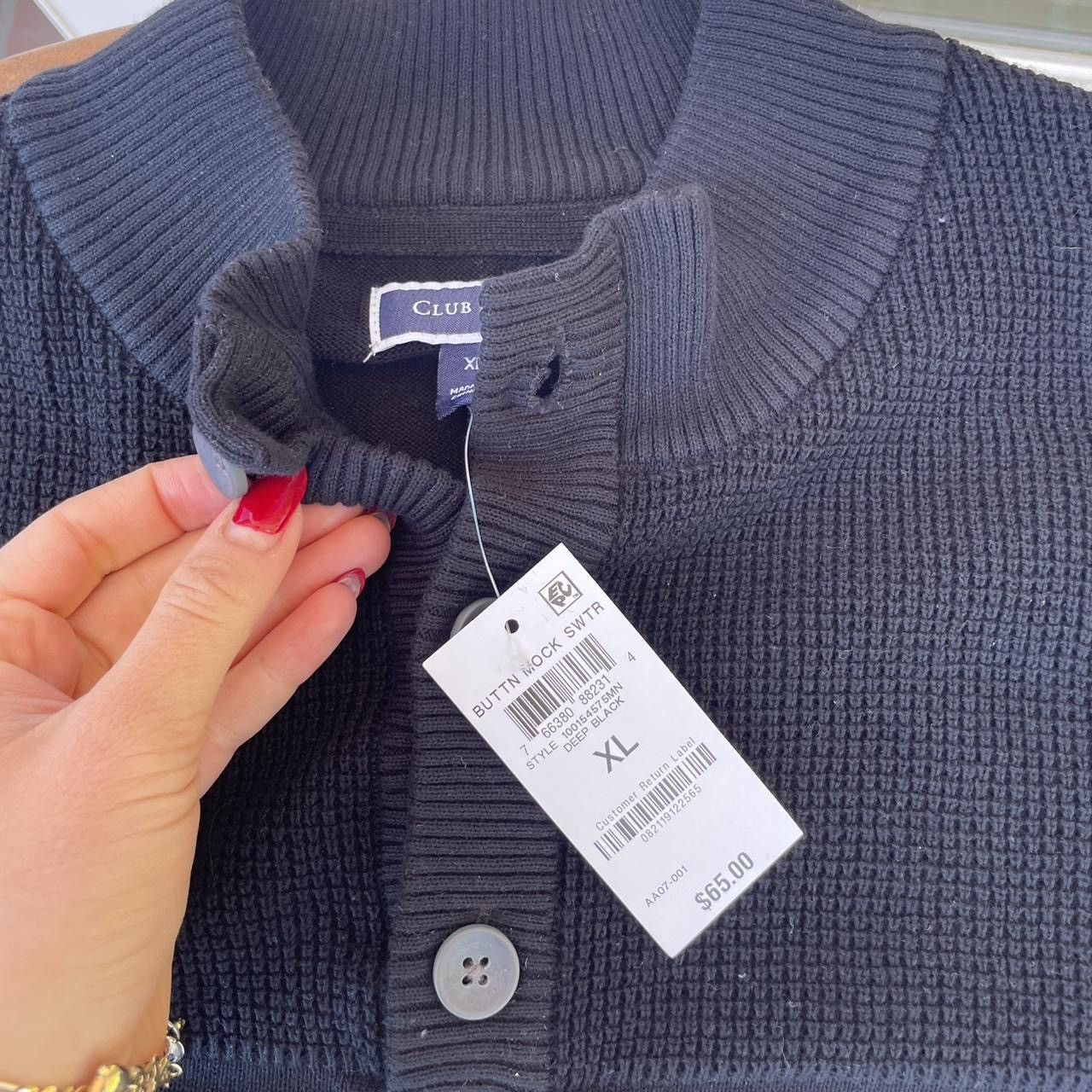 Club Room × Polo Ralph Lauren × Zara NWT Men’s club room black crewneck preppy sweater sz xl Size US XL / EU 56 / 4 - 4 Thumbnail