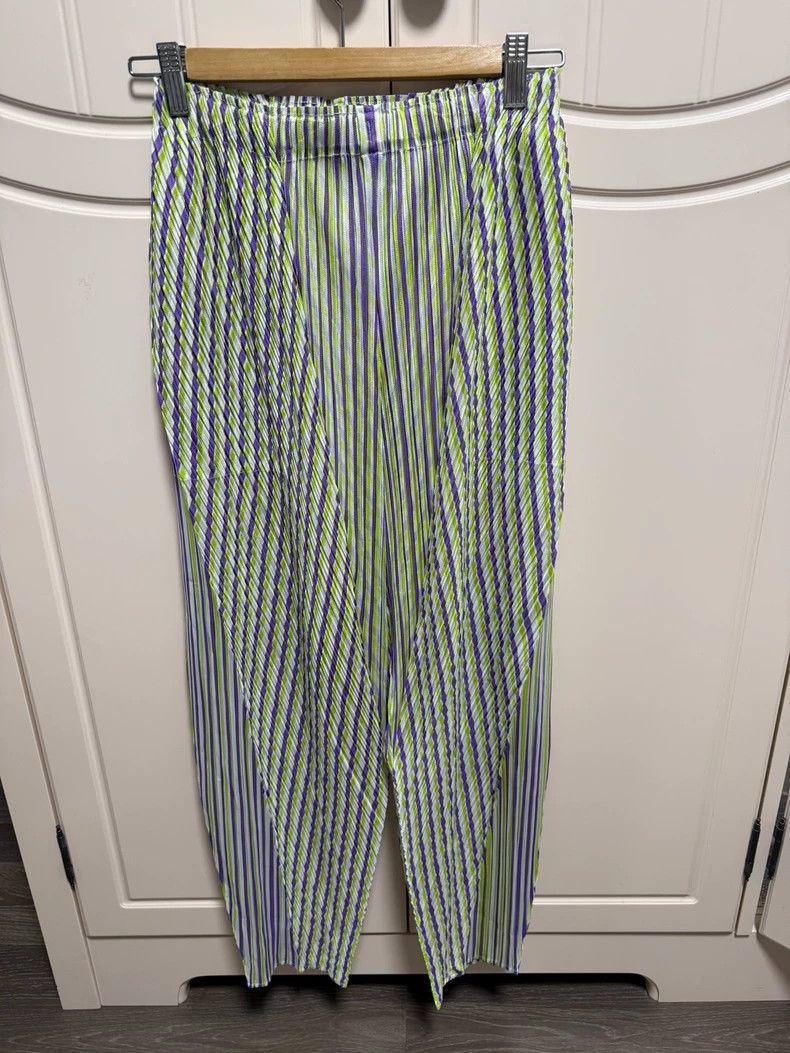 Issey Miyake Issey Miyake size:4 Yellow-purple pleated pants Size 42" / US 20 - 1 Thumbnail