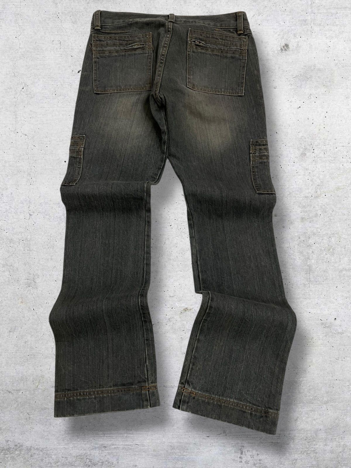 Tornado Mart VINTAGE EDGE ON ALL JAPAN DESIGNER 90S FLARED MUDWASH DENIM Size US 29 - 8 Thumbnail