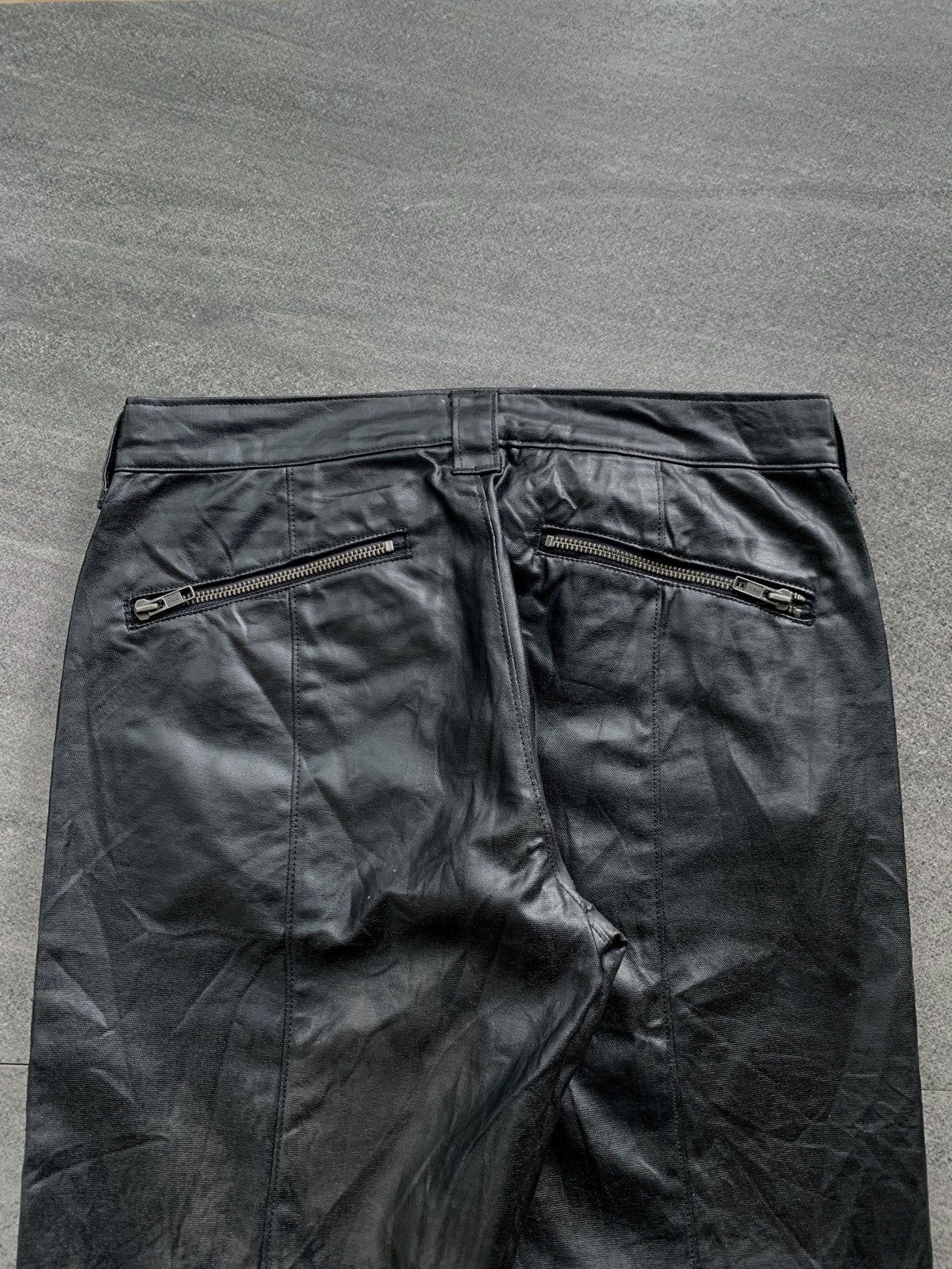 Yoshiyuki Konishi FREE TAX! Bondage Zippered Leather Flared Pants Size US 30 / EU 46 - 10 Thumbnail