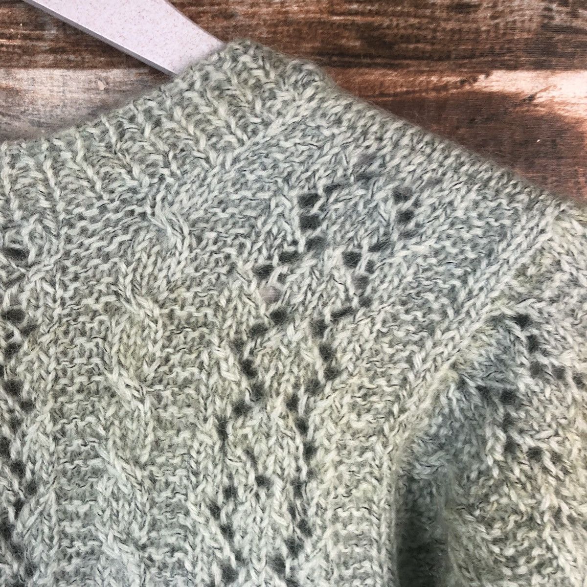 Japanese Brand Japan cardigan vintage faded Green Knitwear #A2282 Size S / US 4 / IT 40 - 15 Thumbnail