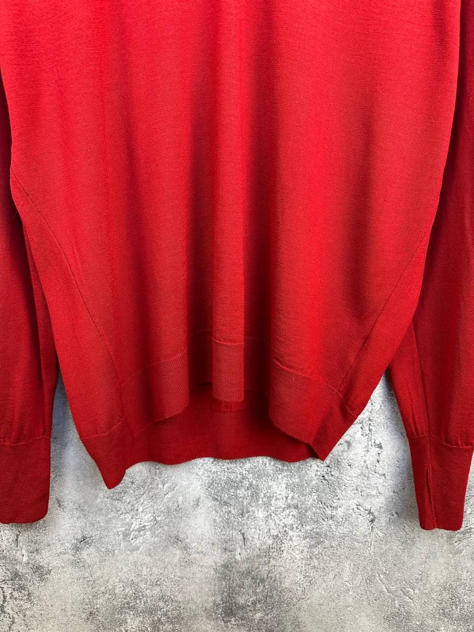 John Smedley John Smedley Merino Wool Sweater Red V-Neck Jumper Size US XXL / EU 58 / 5 - 7 Thumbnail