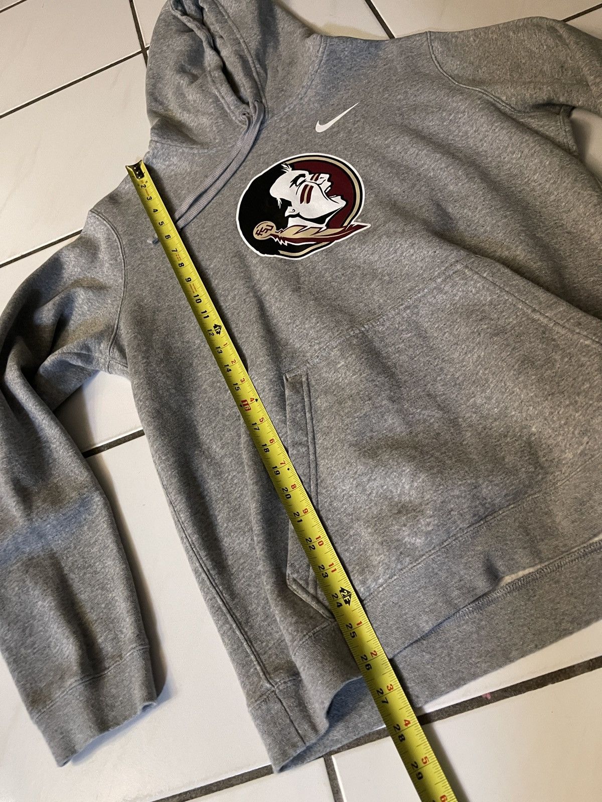 Nike Mens Nike Florida State Seminoles FSU Hoodie Gray Sz L Size US L / EU 52-54 / 3 - 4 Thumbnail