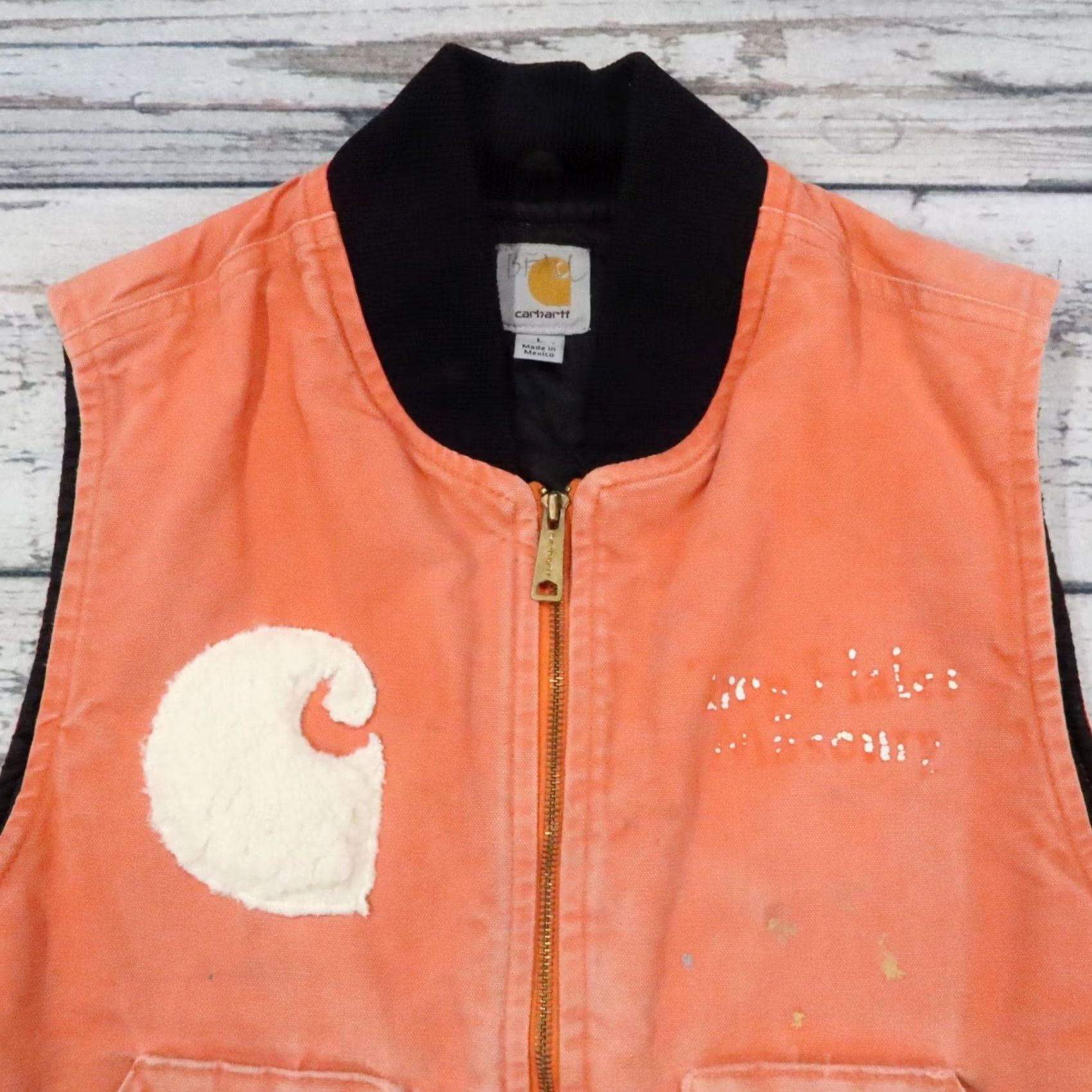 Carhartt Vintage Carhartt Artic Quilt Lined Vest Size L Orange Mens Vest Size US L / EU 52-54 / 3 - 2 Thumbnail