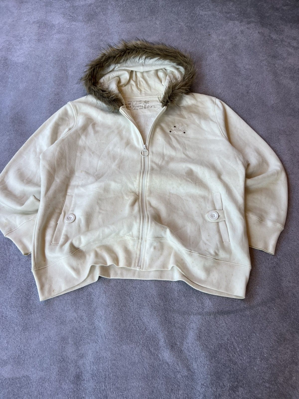Hysteric Glamour VTG Japanese Rick Owens Style Fur Mohair White Jacket 90s Size M / US 6-8 / IT 42-44 - 8 Thumbnail