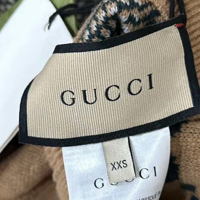 Gucci GUCCI GG Monogram Reversible Wool Cardigan XXS Size XXS / US 00 / IT 34 - 8 Thumbnail