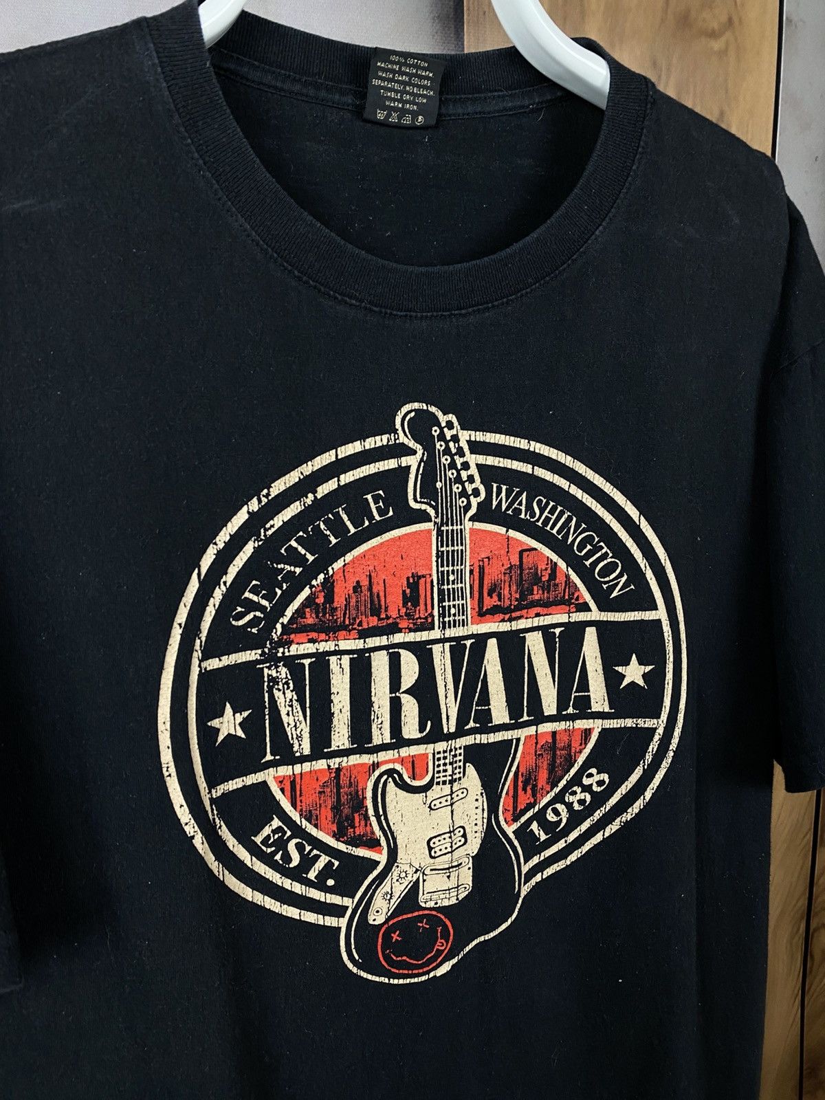 Nirvana 🎸Vintage 00s T-Shirt Nirvana Seattle Washington VTG Tee🎸 Size US XL / EU 56 / 4 - 3 Thumbnail