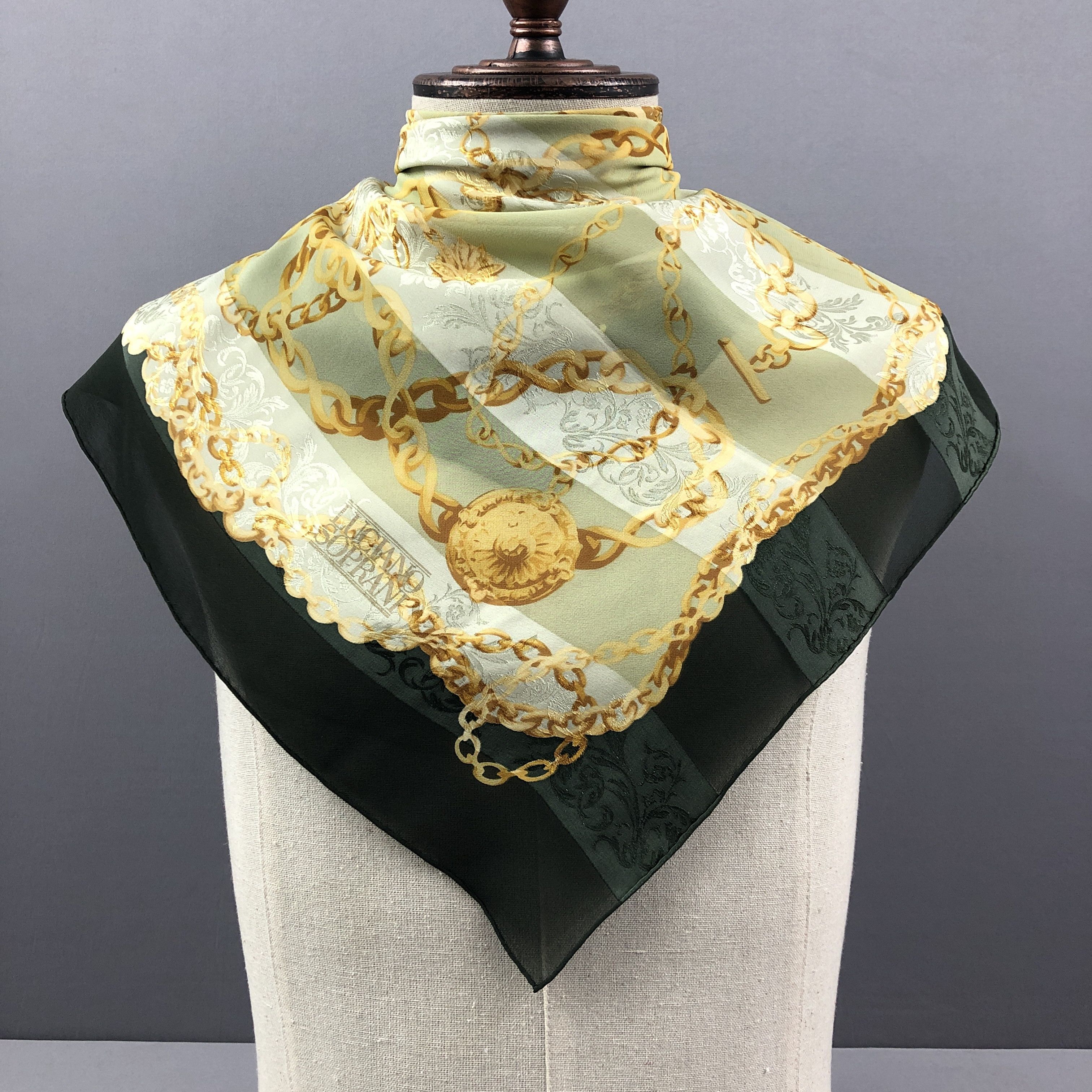 Designer × Other × Vintage Vintage Luciano Soprani SILK Scarf Twill Stole Wraps Scarves Size ONE SIZE - 2 Thumbnail