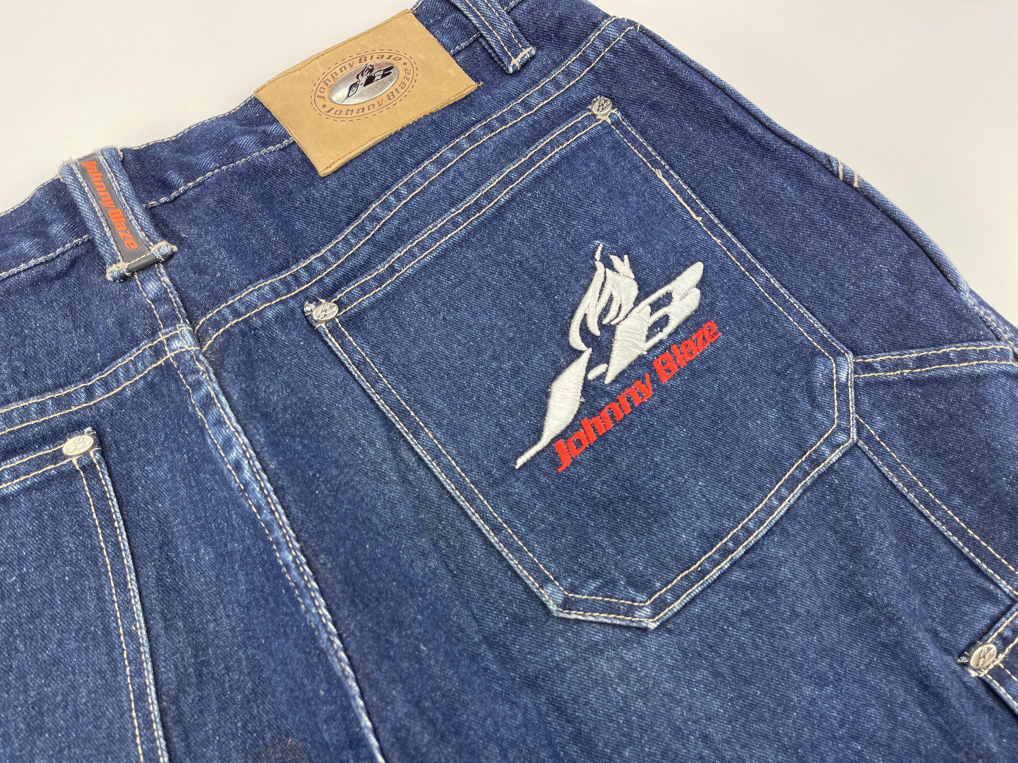 Wu-Tang Clan JOHNNY BLAZE jeans shorts, Wu Wear, Wu Tang Clan vintage, 36 Size US 36 / EU 52 - 6 Thumbnail