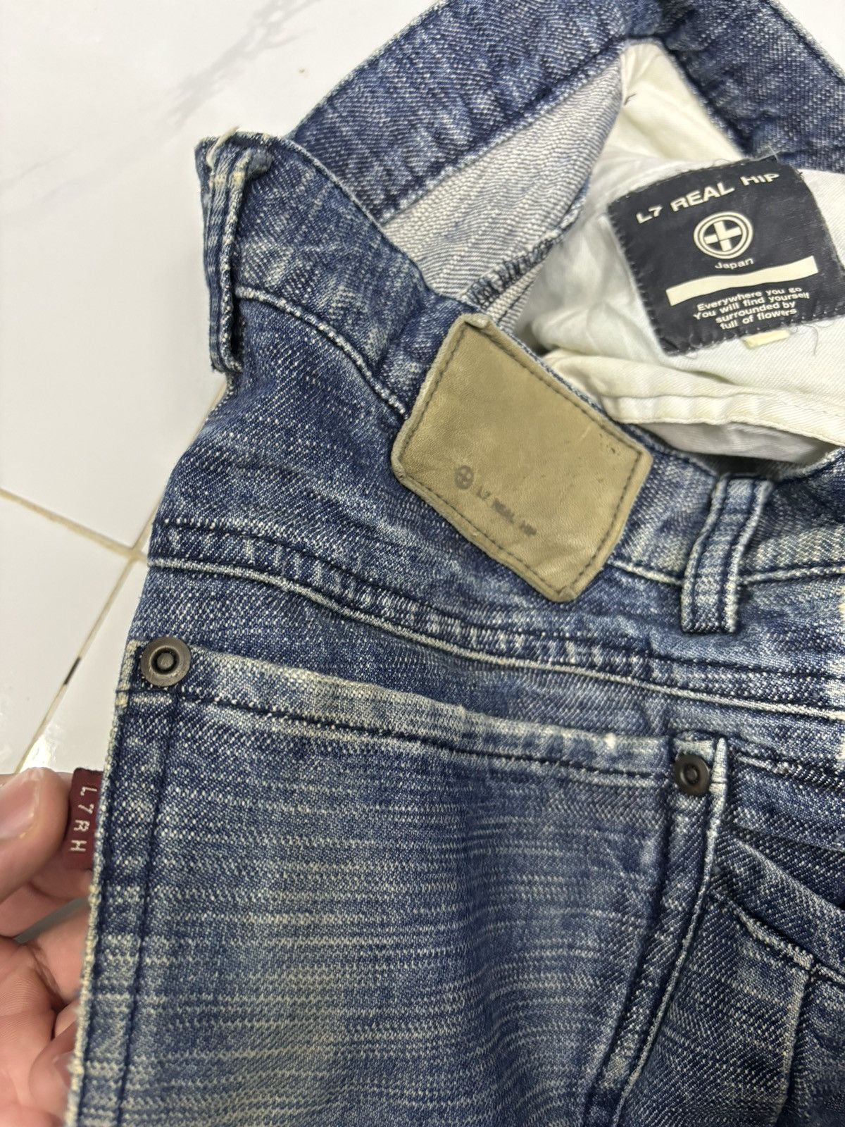 If Six Was Nine 🔥ARCHIVE L7 REAL HIP JAPANESE FLARED DENIM BOOTCUT JEANS Size US 30 / EU 46 - 9 Thumbnail