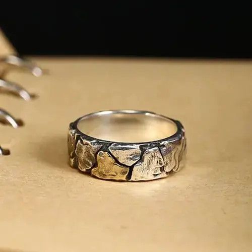 Vintage Father Vintage Adjustable Crack Flaw Ring Size ONE SIZE - 4 Thumbnail