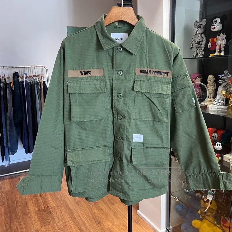 Wtaps Wtaps Grid cloth water-washed four-pocket jacket Size US S / EU 44-46 / 1 - 1 Thumbnail