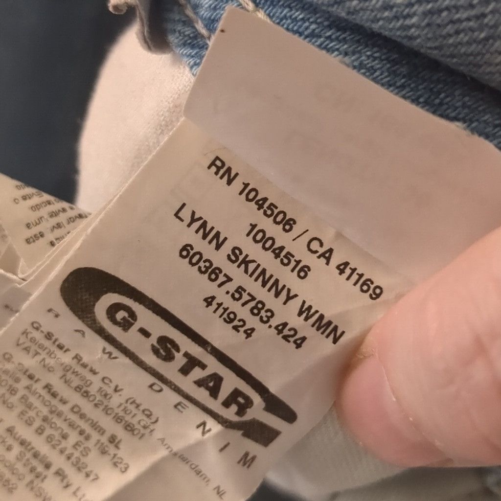 G-Star G-star raw distressed raw hem Lynn skinny jeans size 28 Size 28" / US 6 / IT 42 - 11 Thumbnail