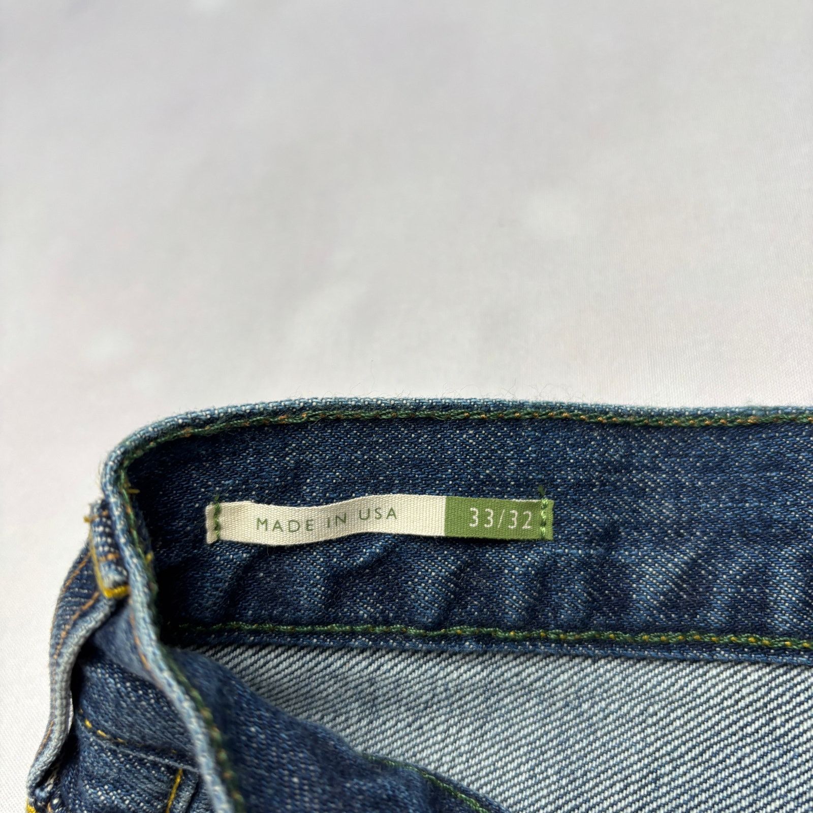 Sid Mashburn $325 Sid Mashburn Japanese Selvedge Deep Indigo Jeans 33x32 Size US 33 - 6 Thumbnail