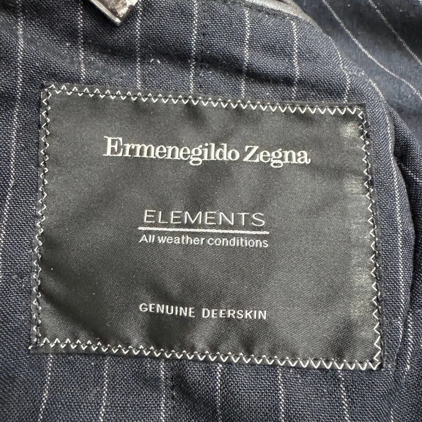 Ermenegildo Zegna Brown Leather Jacket with Stand Collar. Size US M / EU 48-50 / 2 - 3 Thumbnail