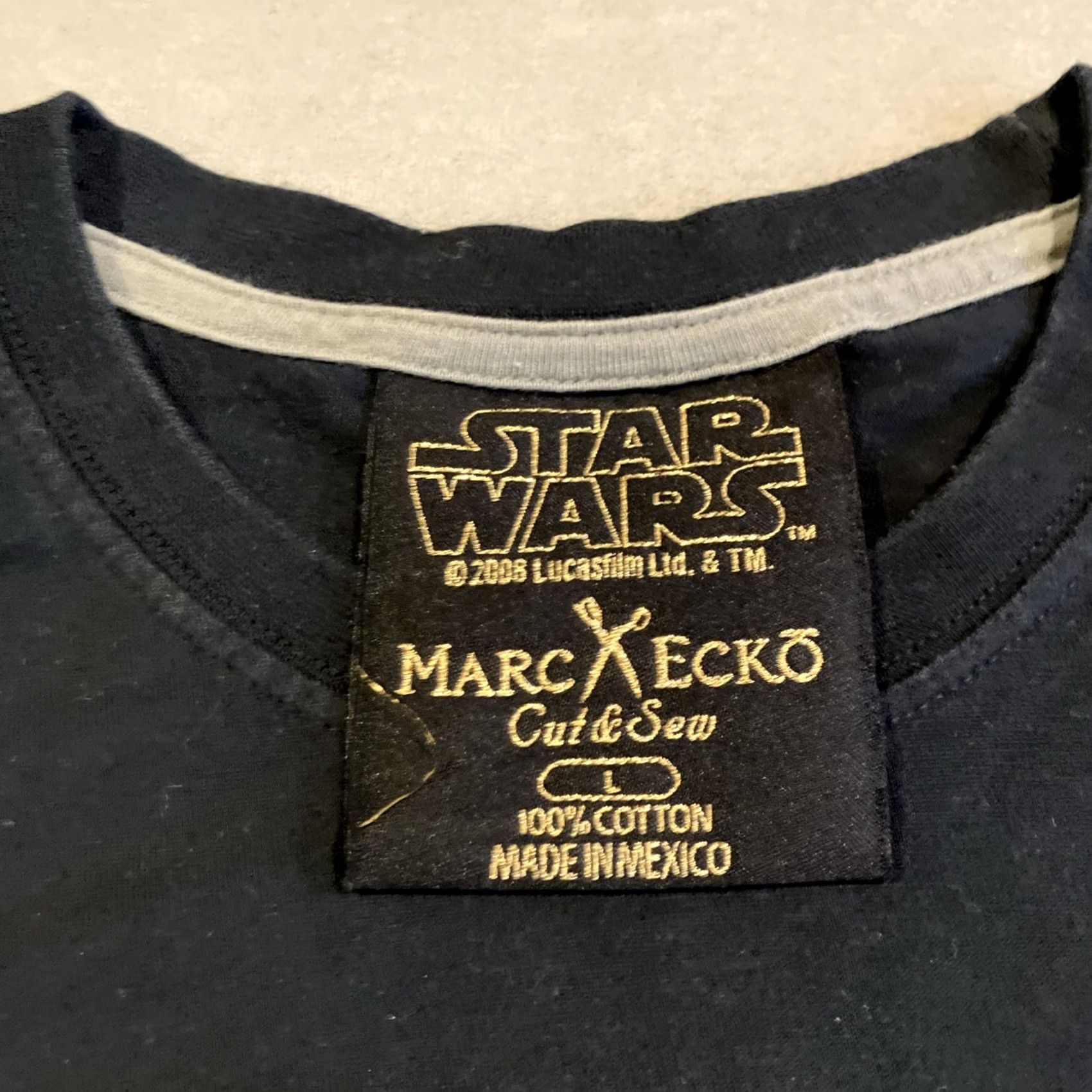 Vintage Marc Ecko Shirt Mens L Black Cut Sew STAR WARS STORM TROOPER Graphic Size US L / EU 52-54 / 3 - 3 Thumbnail