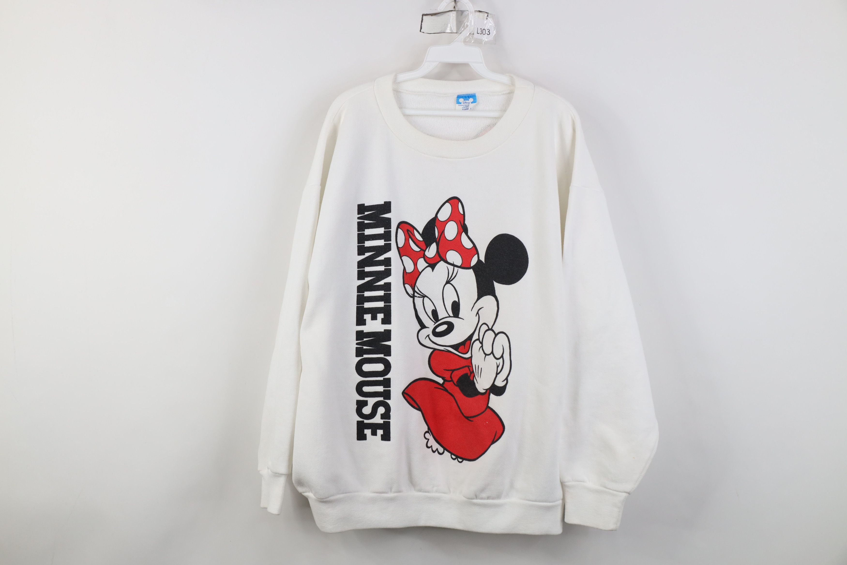 Disney Vintge 80s 90s Disney Jumbo Minnie Mouse Crewneck Sweatshirt Size XL / US 12-14 / IT 48-50 - 1 Thumbnail