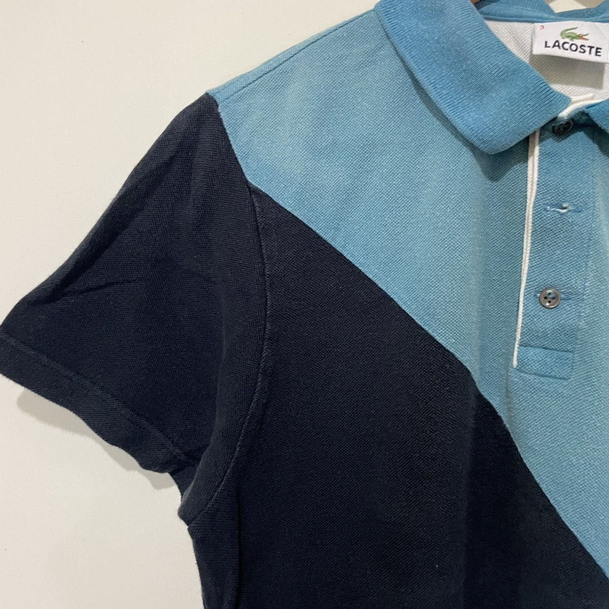 Lacoste Lacoste polo shirt two-tone design in teal and dark blue Size US M / EU 48-50 / 2 - 5 Thumbnail