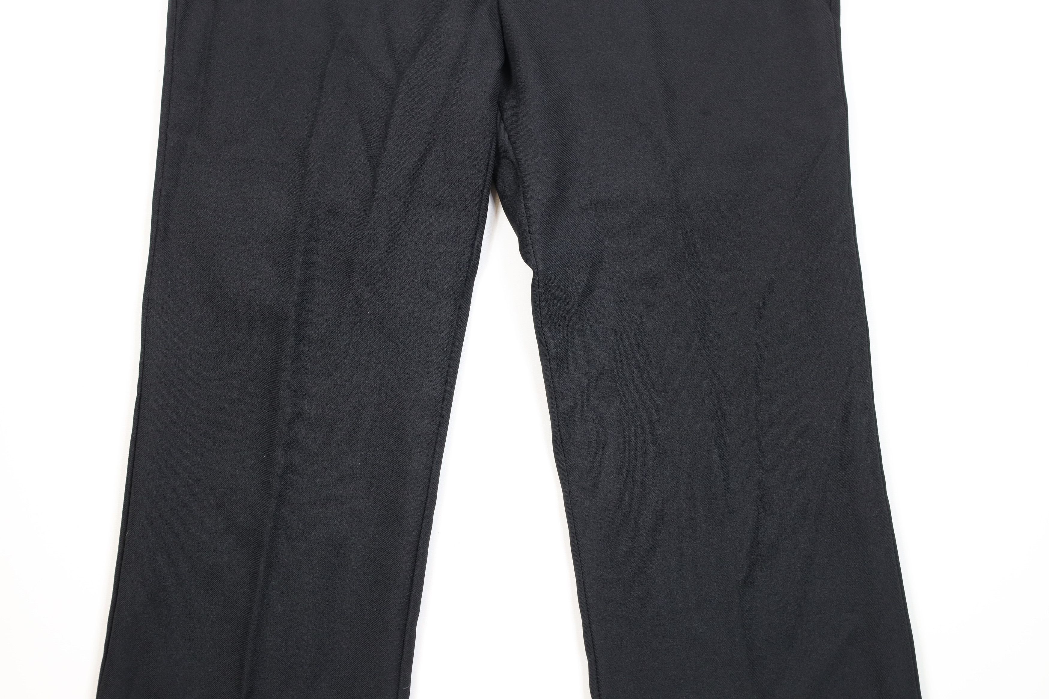 Vintage Vintage 70s Streetwear Knit Wide Leg Chino Pants Black USA Size US 40 / EU 56 - 3 Thumbnail