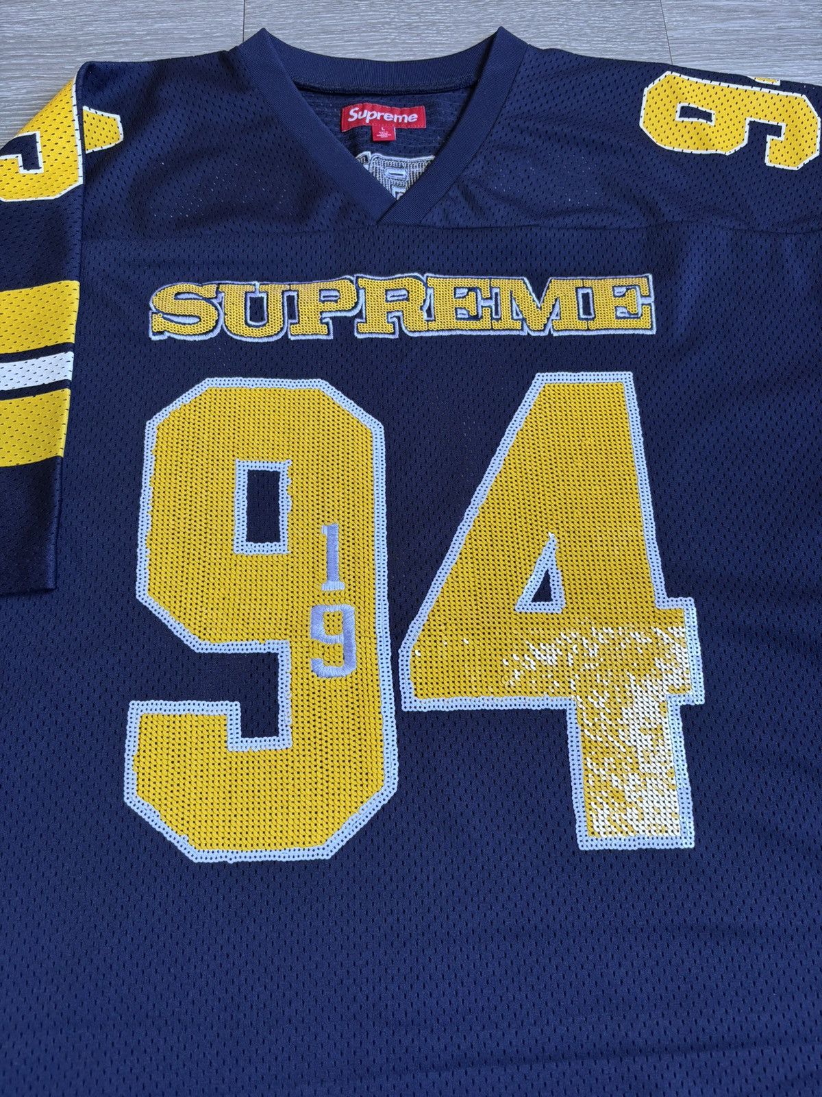 Supreme Supreme Sequin Football Jerset FW25 Size US L / EU 52-54 / 3 - 7 Thumbnail